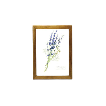 Glass Frame Flower - Purple
